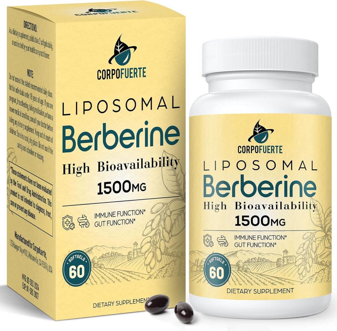 Unleash Your Wellness: A Review of Liposomal Berberine HCl 1500 mg