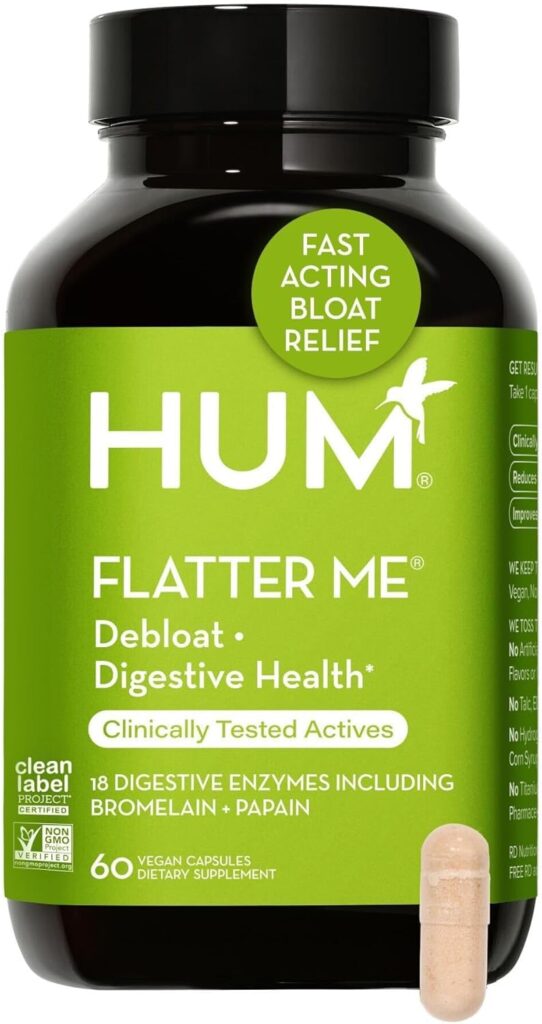 Banish Bloating Naturally: A Review of HUM Flatter Me Digestive Enzymes