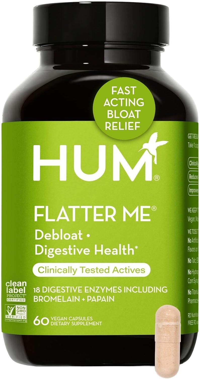 Banish Bloating Naturally: A Review of HUM Flatter Me Digestive Enzymes