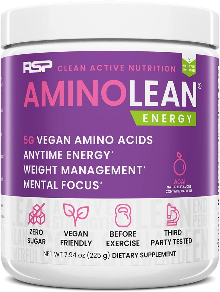 Rev Up Your Workout: RSP NUTRITION AminoLean Review - Natural Energy Boost Unleashed!