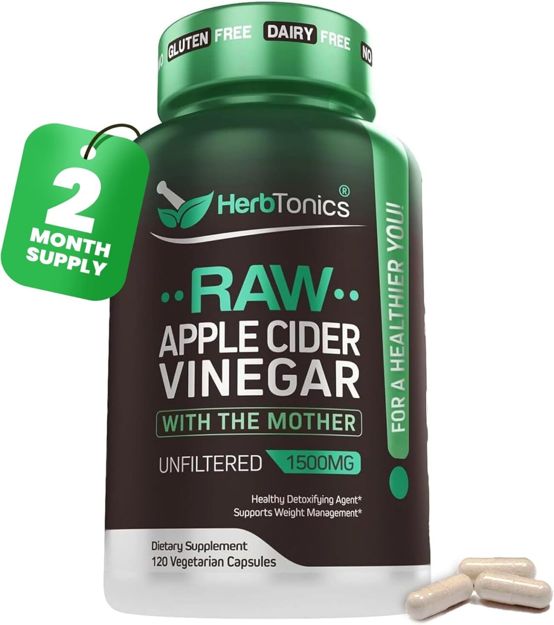 Revitalize Your Wellness: Herbtonics Raw Apple Cider Vinegar Capsules Review