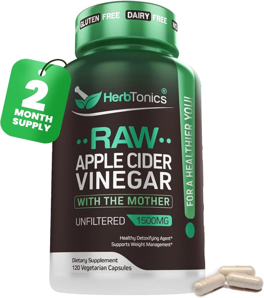 Revitalize Your Wellness: Herbtonics Raw Apple Cider Vinegar Capsules Review