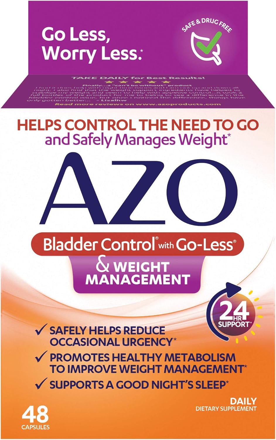 Take Control: AZO Bladder Control & Weight Management Supplement Review