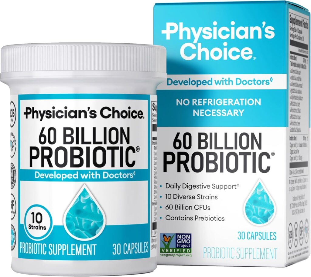 Unlock Digestive Harmony: A Review of Physician's Choice Probiotics 60 Billion CFU