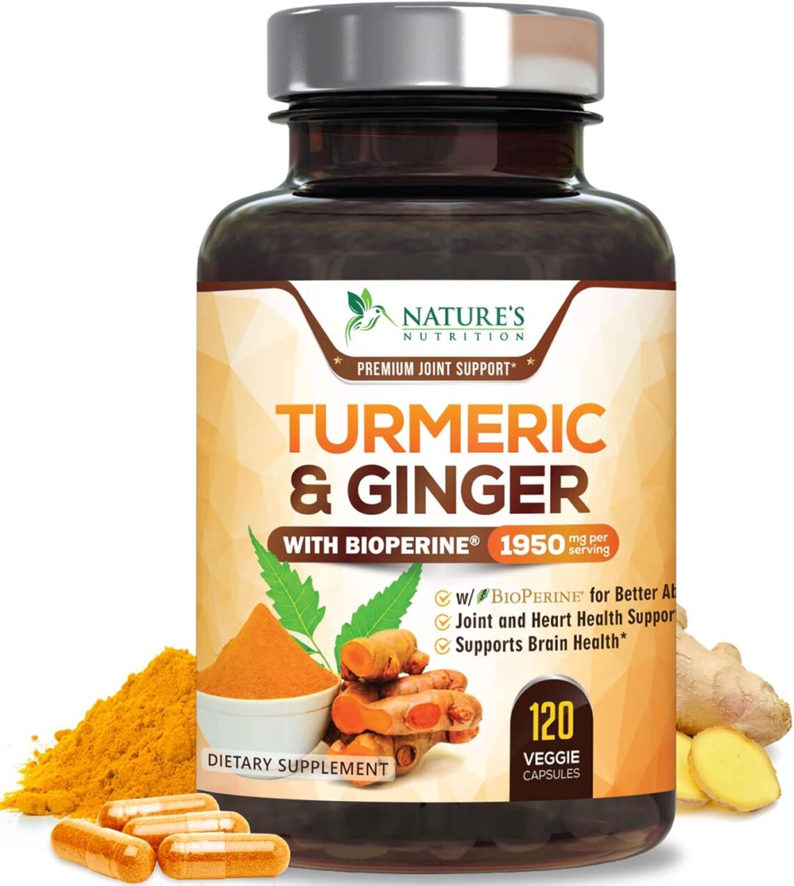 Unlock Joint Health with Nature's Vegan Turmeric Curcumin Supplement!