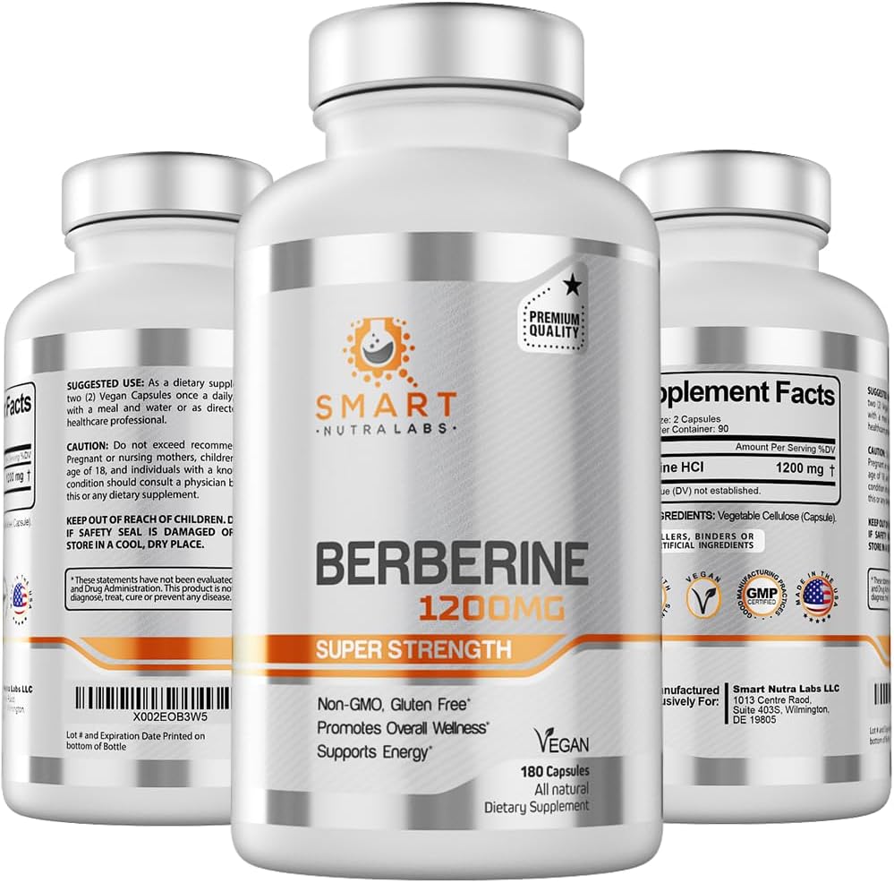 Unlock the Power of Health with Smart Nutra Labs Premium Berberine HCL: A Comprehensive Review!