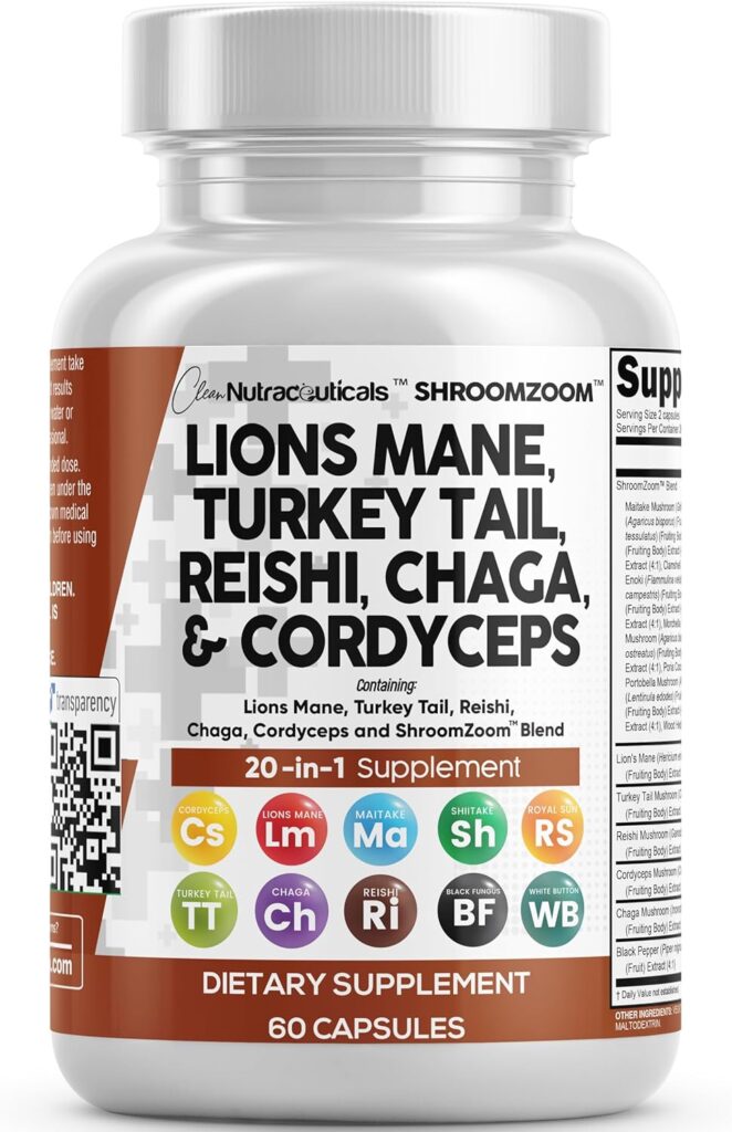 Unlock Your Brain's Potential: A Review of Clean Nutraceuticals Lion's Mane 20in1 Mushroom Supplement