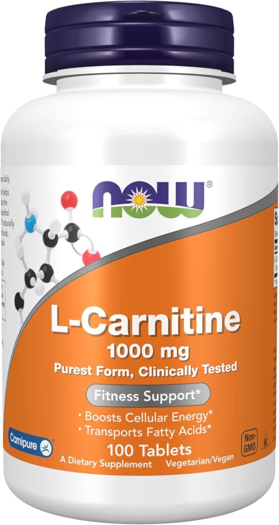 Unlock Your Fitness Potential with NOW Foods L-Carnitine: 1,000 mg Support!