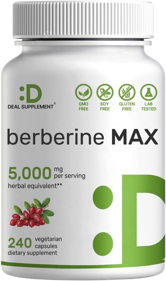 Unlock Your Health: DEAl Supplement's Berberine Max with Turmeric Review!